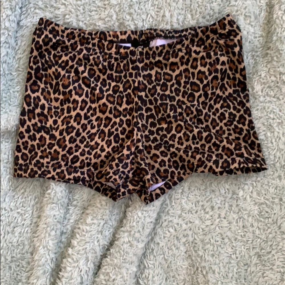 Leopard print shorts